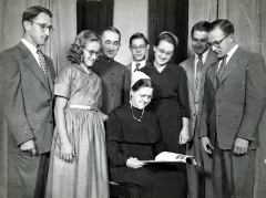  Marlin, Marian, Ethan, Ray, Ruth, Harold, Ellis, Esther seated.